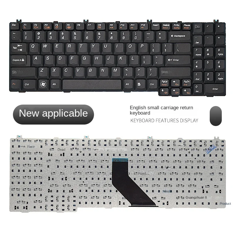 استبدال ينطبق على لوحة مفاتيح الكمبيوتر المحمول Lenovo G550M G550A G555AX B550 B560A V560