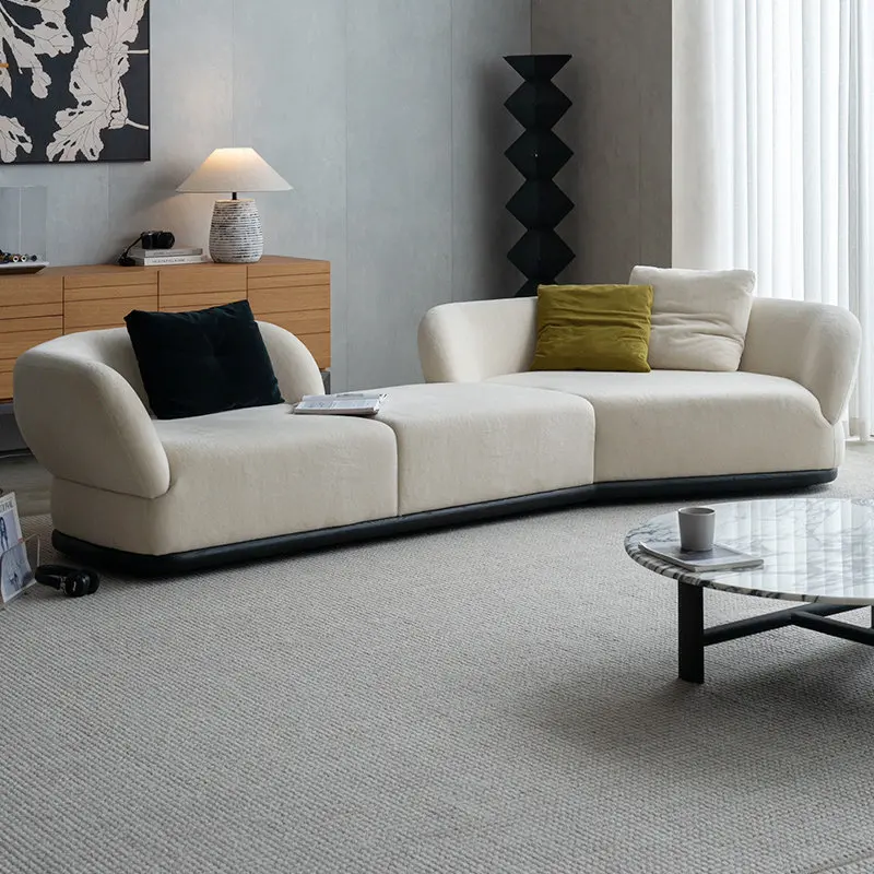 curved module combination, large living room, villa special-shaped sofa