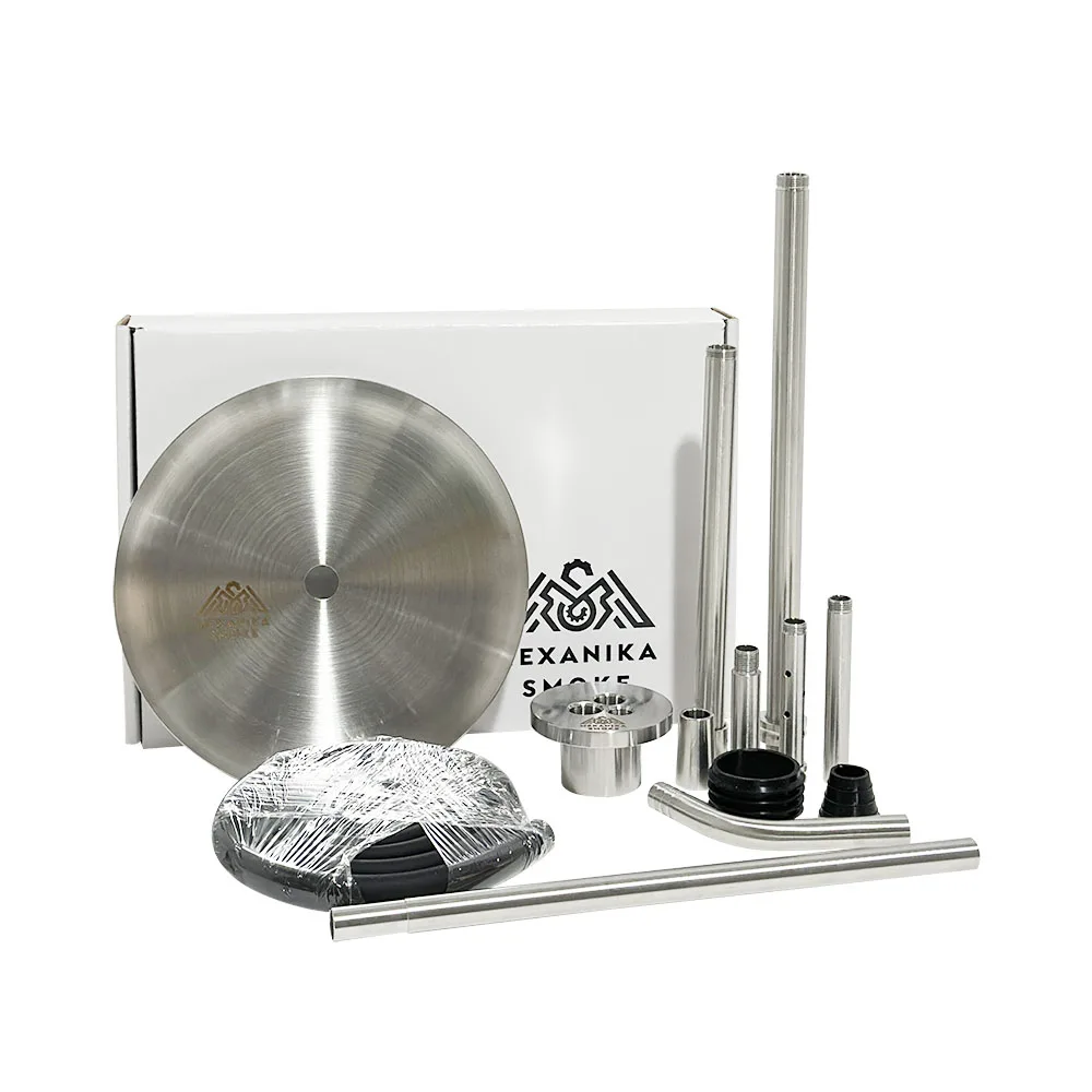 

Silver Mexanika Smoke STM-A Hookah Narguile Chicha Smoking Set Shisha Hookah Without Bottle