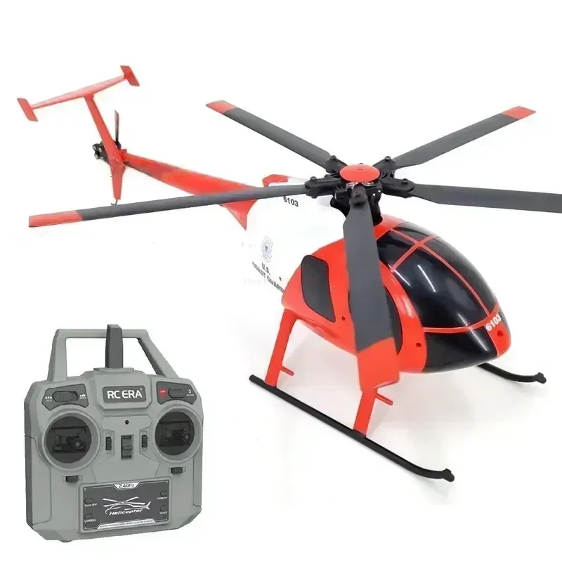 1:28 Rc Aircraft Era C189 Bird Rc Helicopter Tusk Md500 Dual Brushless Simulation Model 6-Axis Gyro Simulation Model Toy Gift