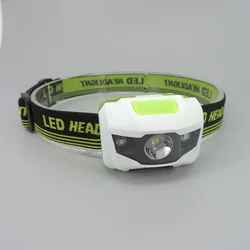 Mini small AAA Head Lamp  Headlight Bright Head Light 3-Led Frontal Lampe Torch protable Camping fishing Flashlight hiking M20