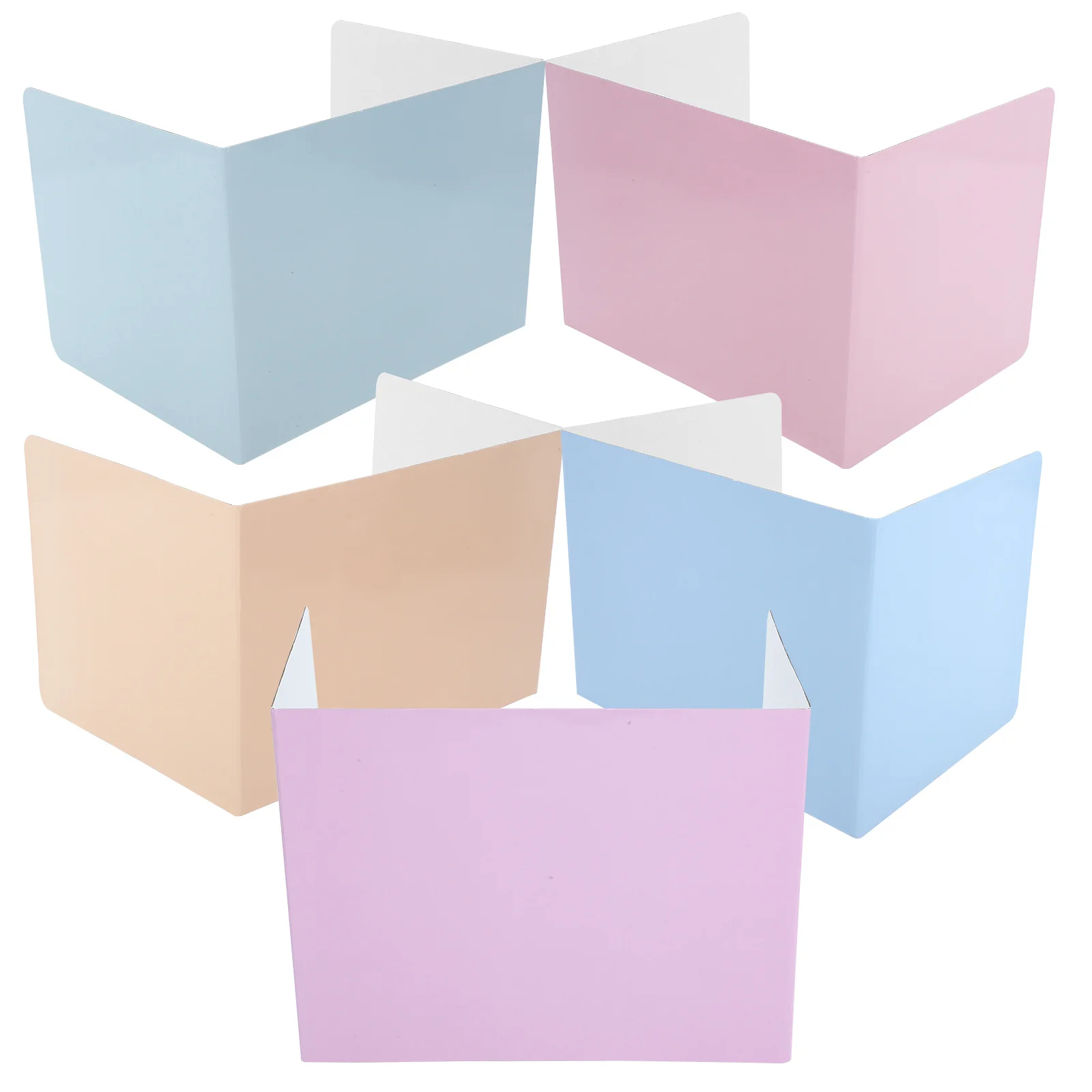 

5Pcs 3-Sided Desk Divider for Classroom and Office Easy to Install Vibrant Colored Privacy Panel Student Study Space Isolation