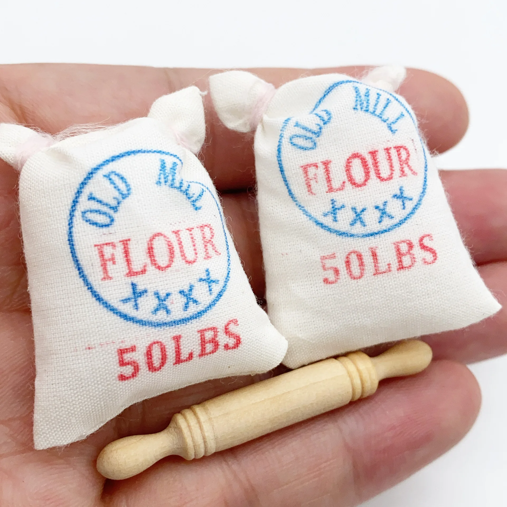 Dollhouse Miniature Food And Play Scene Mini Model Pocket Kitchen Toy Flour Bag Combination