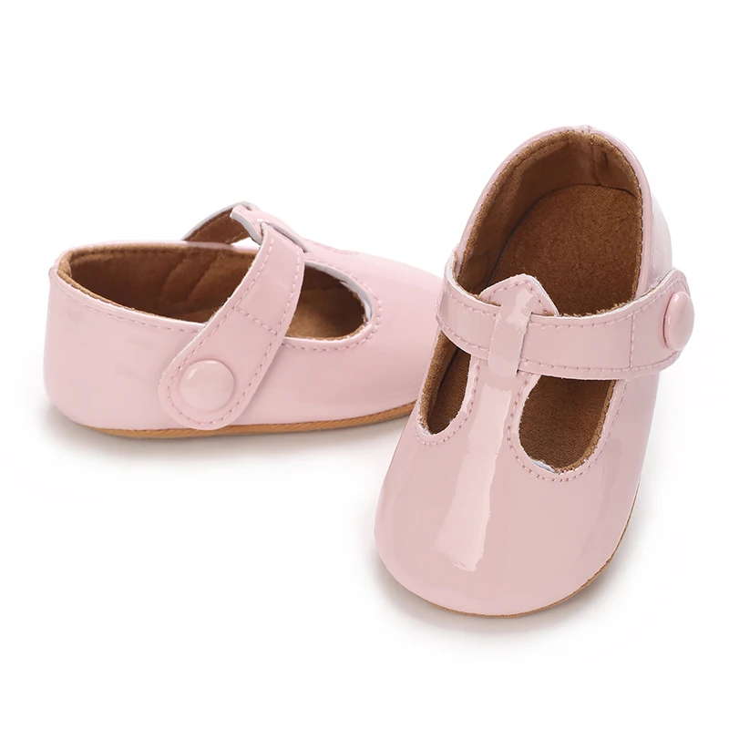 5-Farben neue 0-18mmonate rretr Mary Jane Frühling Babys chuhe Pu Neugeborene Mädchen Schuhe erste Wanderer Prinzessin Bowknot Baby Prewalke – Detail 21
