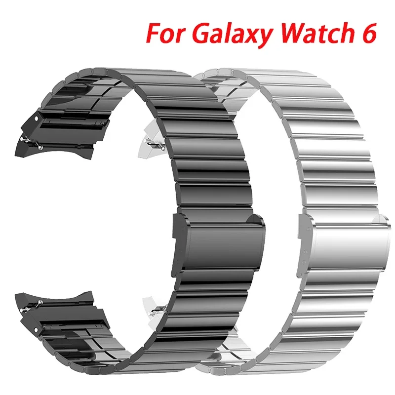 

For Samsung Galaxy Watch 5 6 7 40/44mm No Gaps Curved end Bracelet Metal Strap for Galaxy Watch 5Pro 45mm Watchband Correa reloj