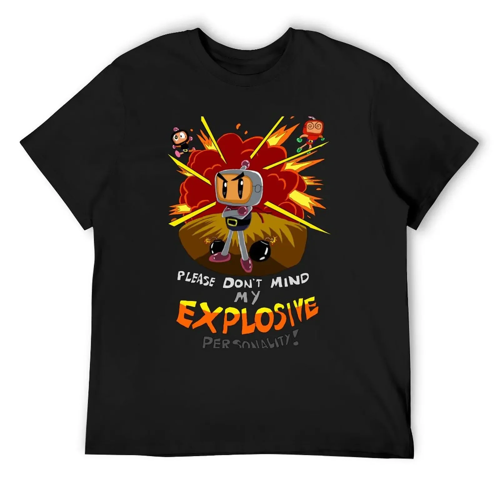 Bomberman's Explosive Personality T-Shirt shirts graphic tee cheap stuff men workout shirt