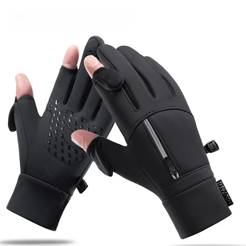 

Winter Warm Touch Screen Gloves Outdoor Windproof Waterproof Cold-proof Gloves Men Driving Cycling Motorcycle Fishing Ski Gloves