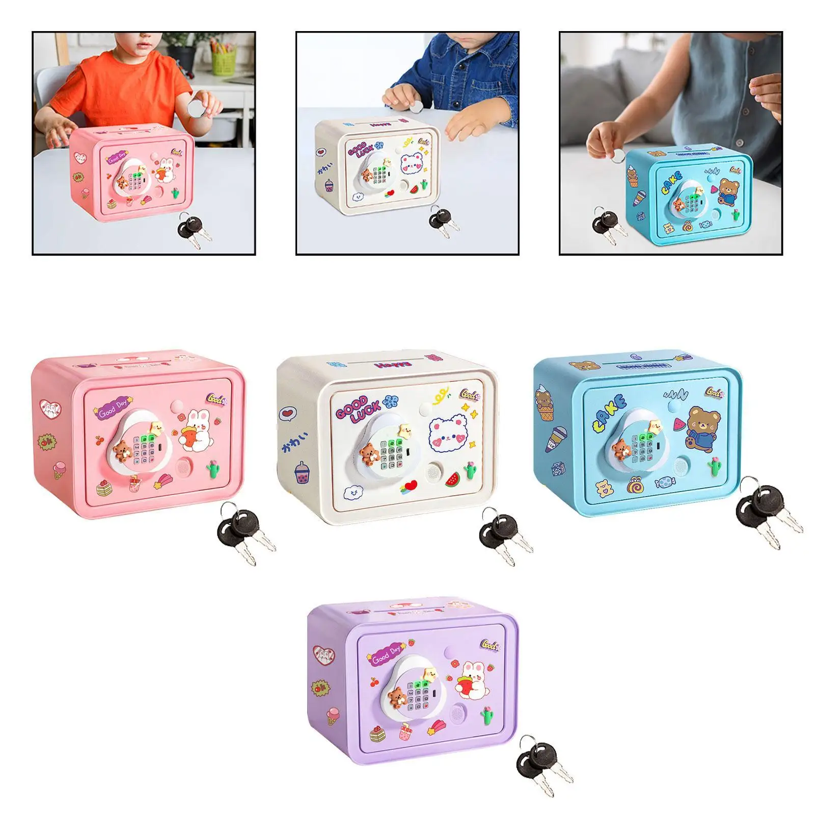 Elektronische spaarpot Educatieve speelgoedmachine Sparkasse-oorschelp voor kinderen van 3 tot 8 jaar