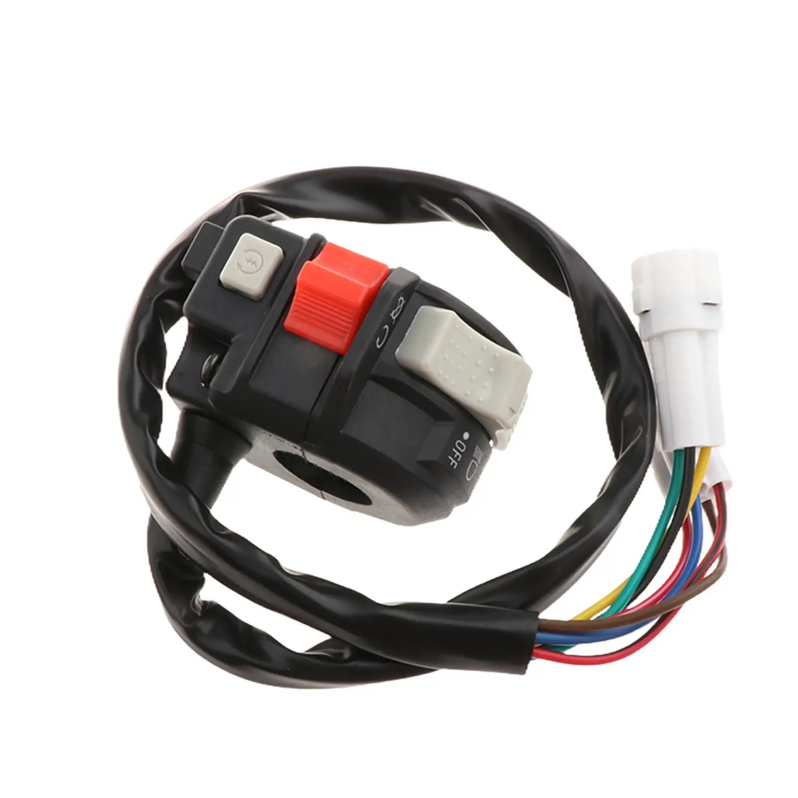 

Durable Left Handlebar Start Stop Switch ABS Material Direct Replacement for ATV Handlebars Suitable for Yamaha YFZ450