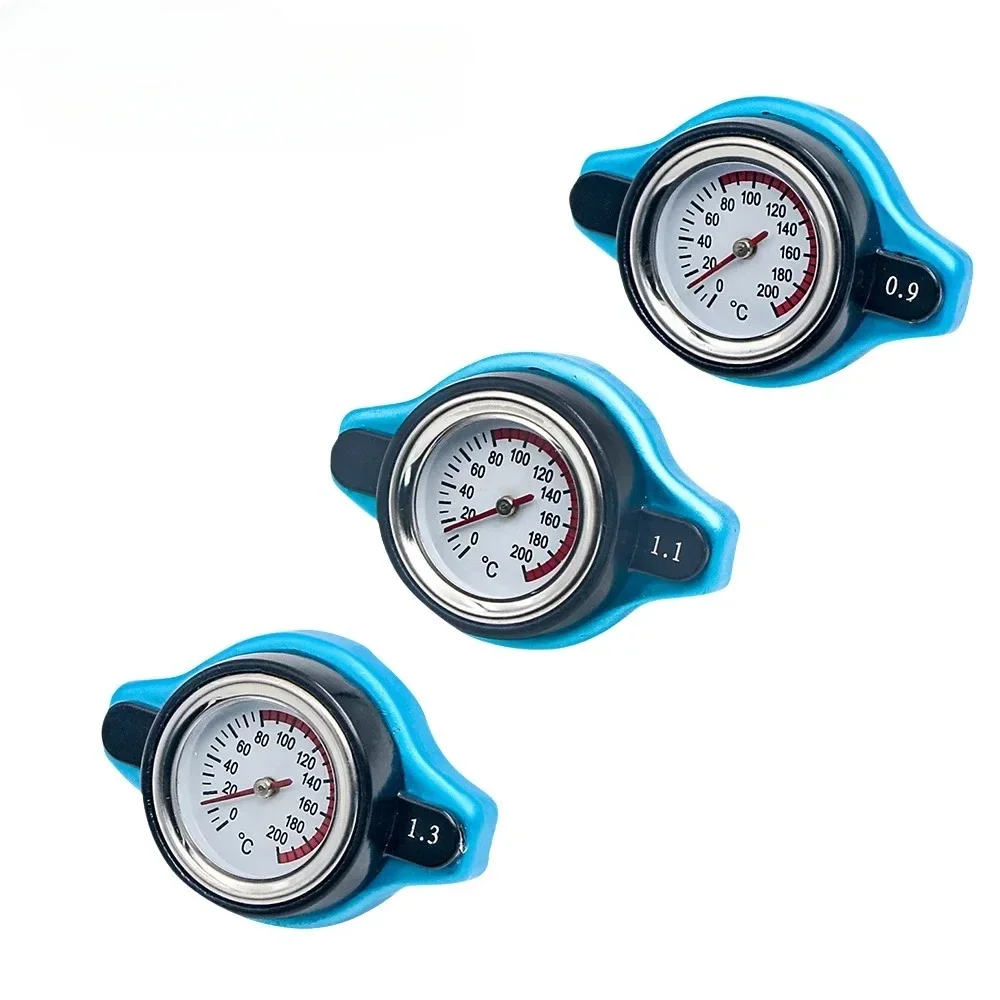 Water Temperature Gauge Car Motorcycle Styling Thermo Radiator Cap Tank Cover with Utility Safe 0.9 Bar/ 1.1 Bar/1.3 Bar
