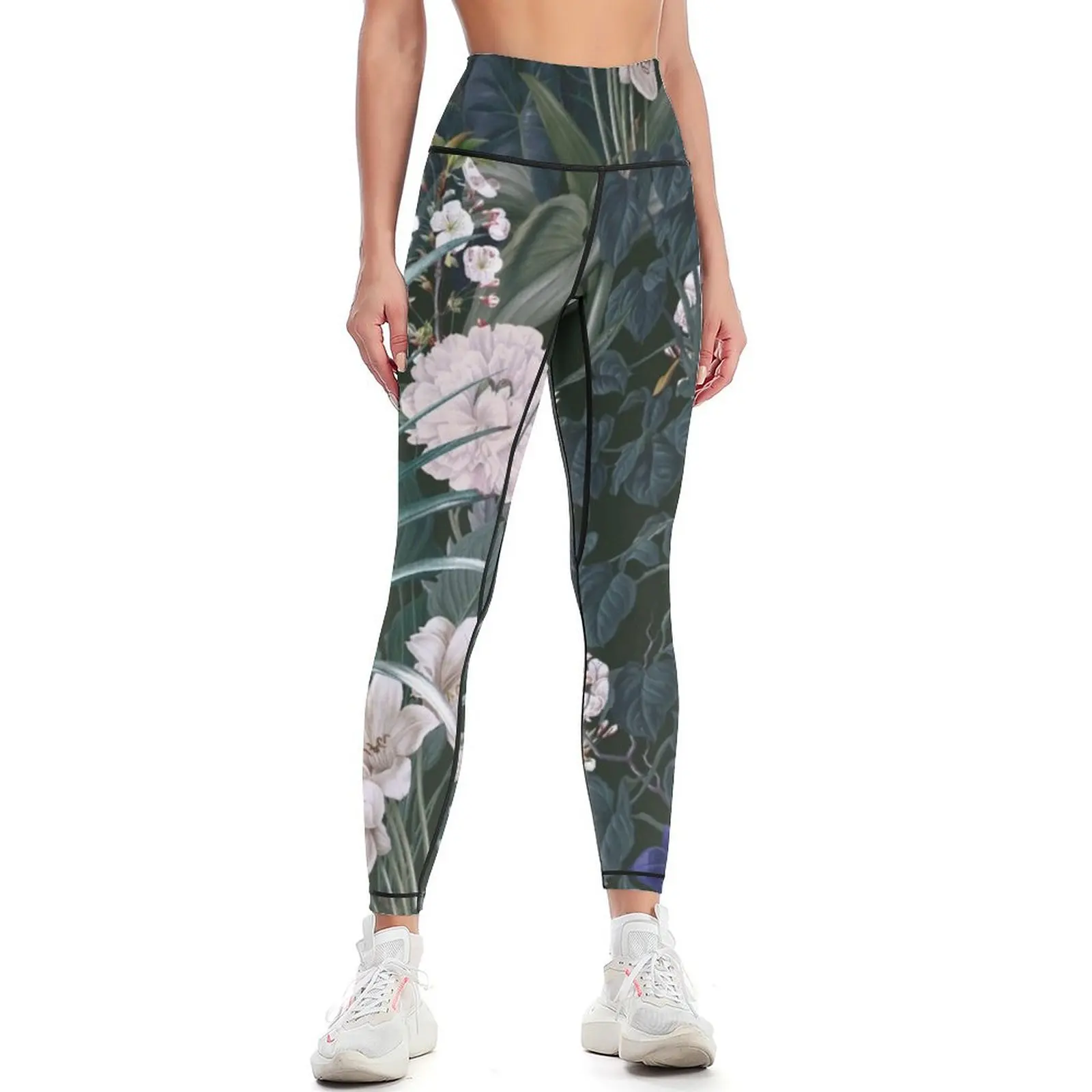 

Midnight Garden IX Leggings legings for fitness Women's tights sporty woman push up exercise clothing for Womens Leggings