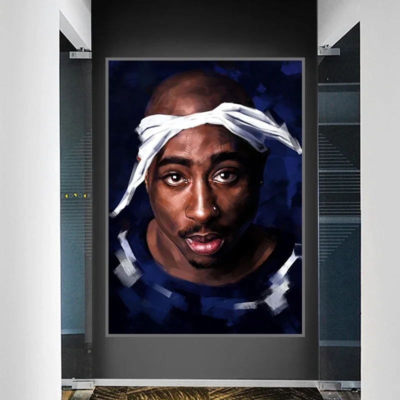 Tupac Shakur Wall Art Poster Hip Hop The B.I.G Biggie 2PAC Canvas Painting Prints Rapper Singer Picture For Living Room Decor