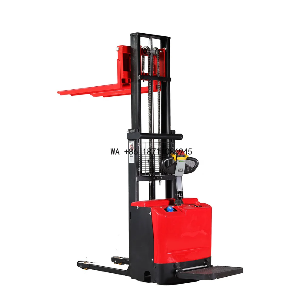 Semi-electric Pallet Stacker Fully Automatic Battery Hydraulic Manual Lift Stacking Forklift
