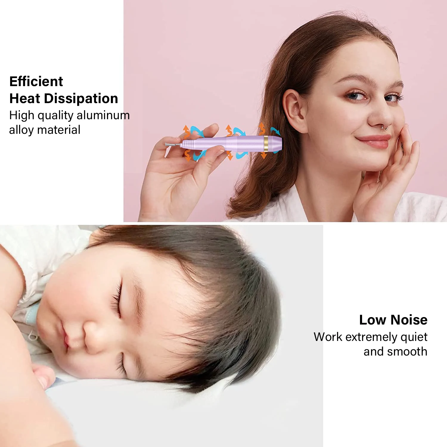 المهنية الكهربائية مسمار الحفر آلة المحمولة مسمار منخفضة الضوضاء القواطع البسيطة مسمار الحفر تلميع الأظافر لصالون مانيكير المنزل #5