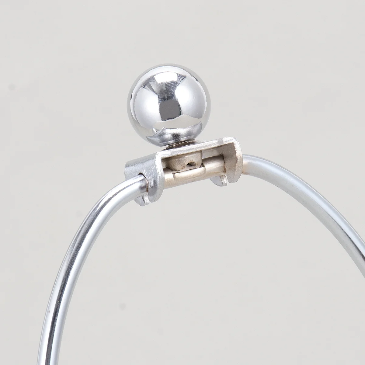 

3Pcs Silver Lamp Harp Holder Polished Metal Lamp Shade Harp Crystal Holder Durable for Modern Floor Table Lamps