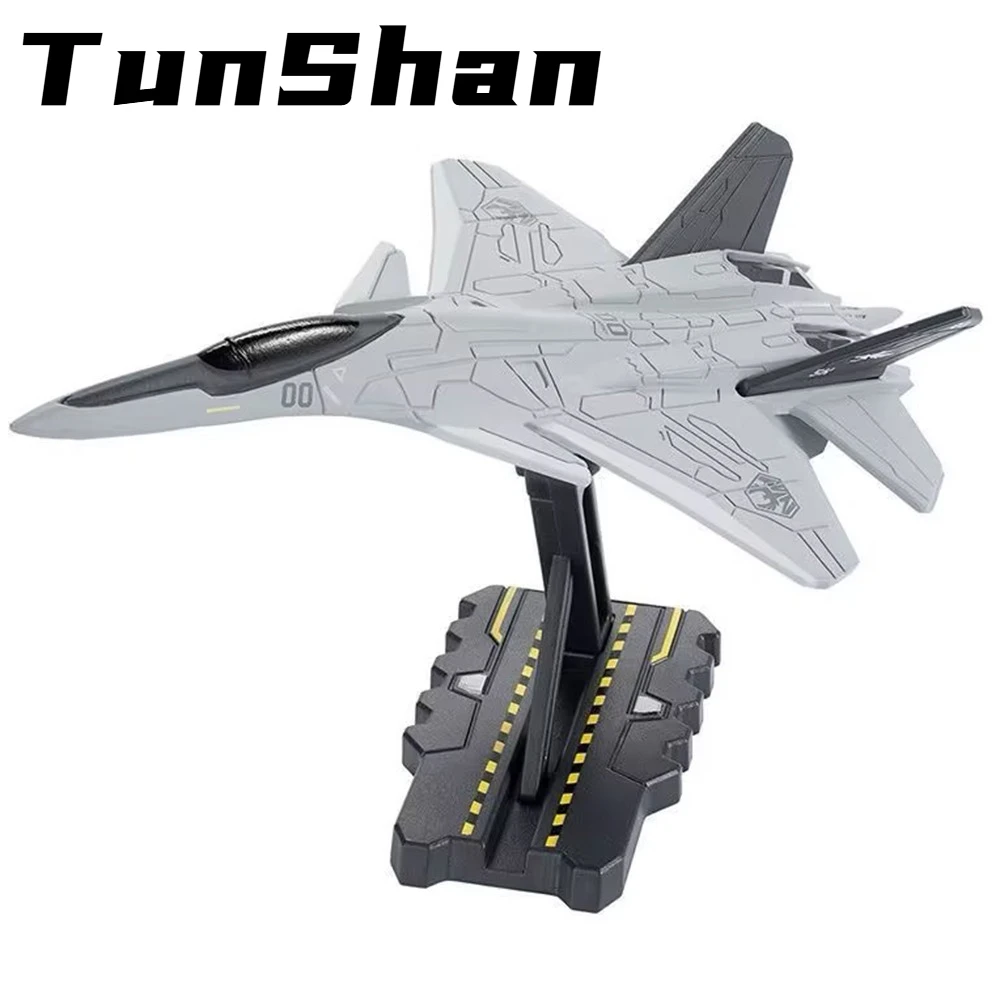 1:200 Scale TunShan Heavy Carrier-Based Aircraft Models Toy Rotatable Stand Airplanes Diecast Metal Cars Collectible Item