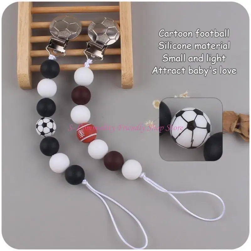 85AE Metal Pacifier Clips for Baby Silicone Teethers Toy Chain Newborn Shower Gift