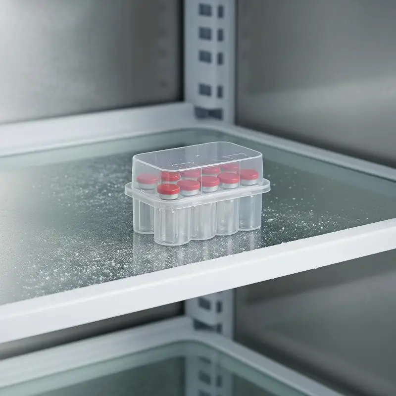 Space Saving Skincare Ampoule Organizer 1Pcs Plastic BA3 Case Fit 3ml 2/4/6/10 Serum Sample Vials for Home Use