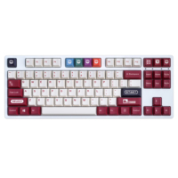 146 Keys/set FC Theme Keycaps Retro Grey White/Red White PBT Dye Subbed Key Caps XDA Cherry Profile Keycap For 61 64 68 84 980