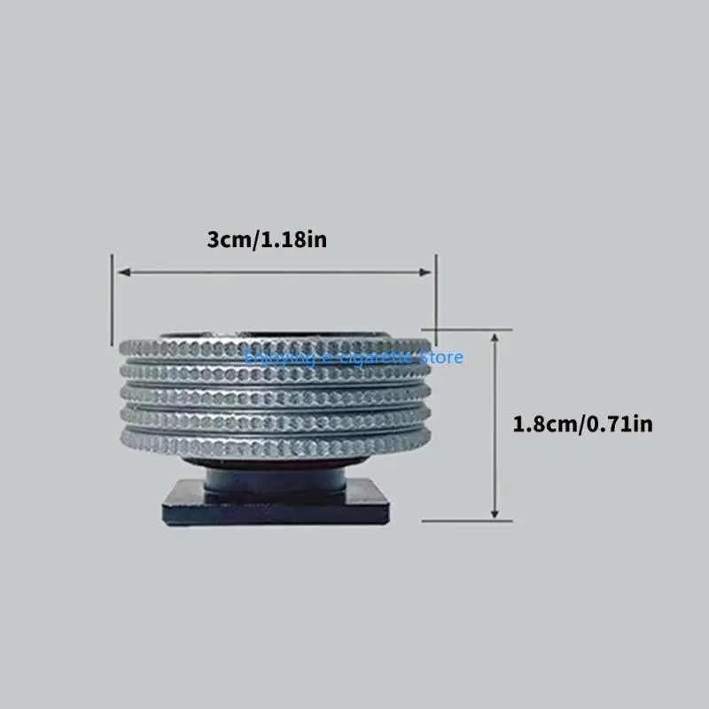 Studiokamera-Zubehörbasis mit Kaltschuh-Montageform, Aluminiumgehäuse für kleine Top-Mount-Unterstützung, tägliche Pflege, Y4QF – Detail 6