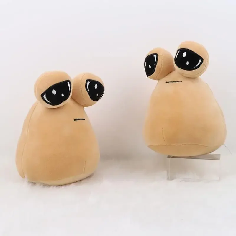 Pou-muñeco de peluche de 22cm/8,6 pulgadas, muñeco de animales de peluche Kawaii, figura de juego caliente, regalos para fanáticos y niños