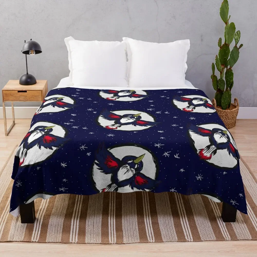 Honchkrow Throw Blanket manga Soft Plush Plaid Bed linens Blankets