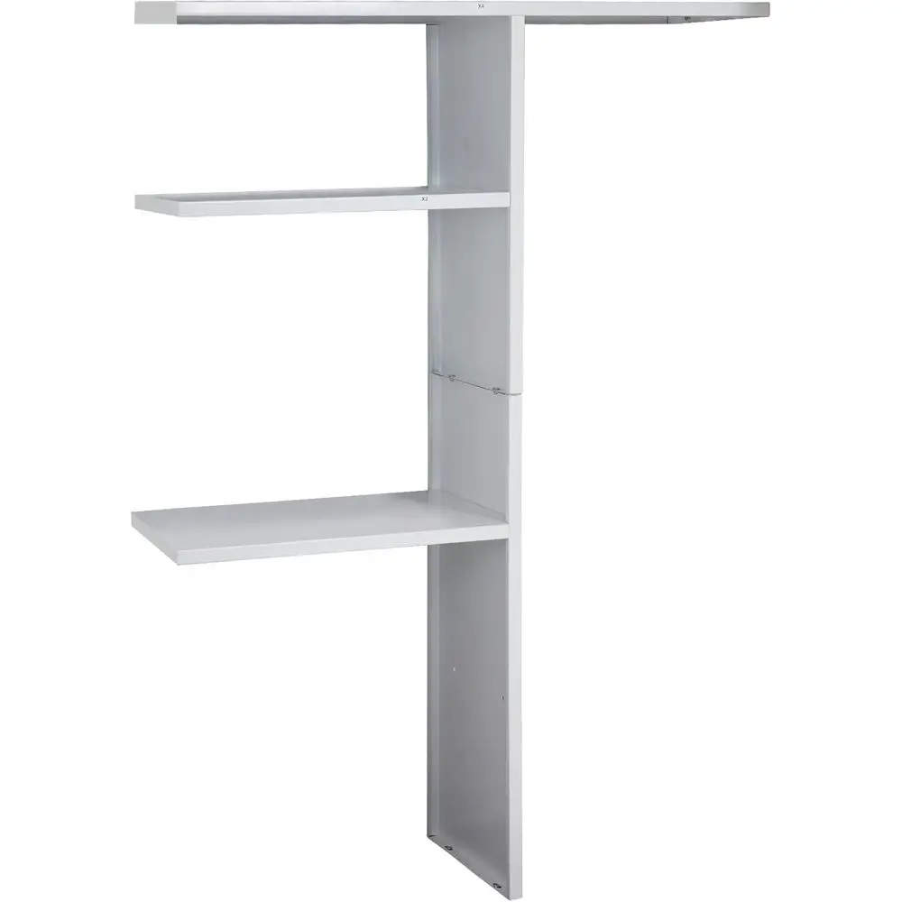 

Metal Laminate Shelving Unit - 50 Cu.ft Outdoor Storage Cabinet with Easy Assembly, White