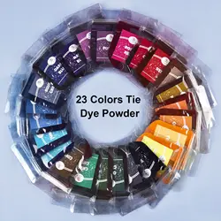 20g/Bag 23 Colors Fabric Tie Dye Powder Old Clothing Refurbished Pigments Color Change Cooking Free For Cotton Nylon Tie Dyeing