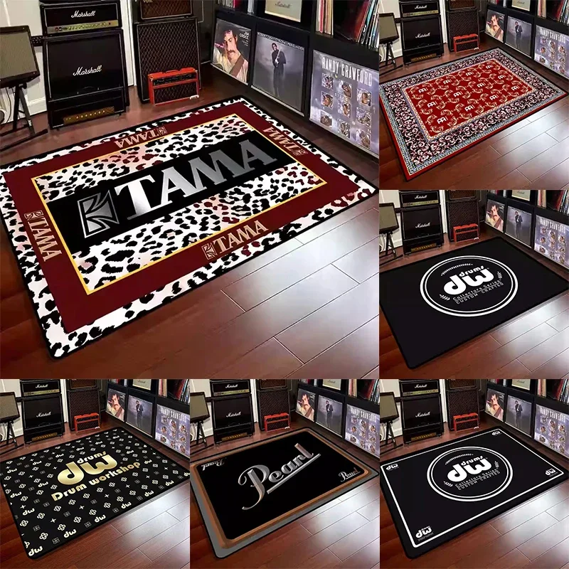 TAMA Music Drum Mat Carpet Living Room Bedroom Kitchen Sofa Table Balcony Rug Non-slip Washable Exquisite Home Decoration Ins