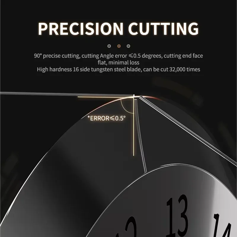 mini Q1s automatic optical fiber cleaver cable cutting knife ftth tools built-in lighting electric fiber optic cleaver