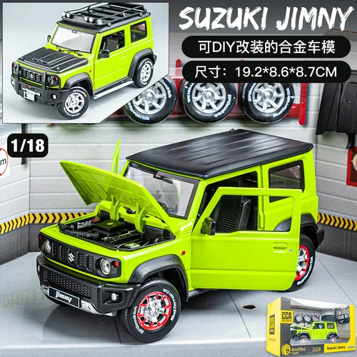 SUZUKI Jimny-Modèle de voiture en alliage de simulation, grand jouet pour garçons, accessoires de modification, bricolage, 1:18