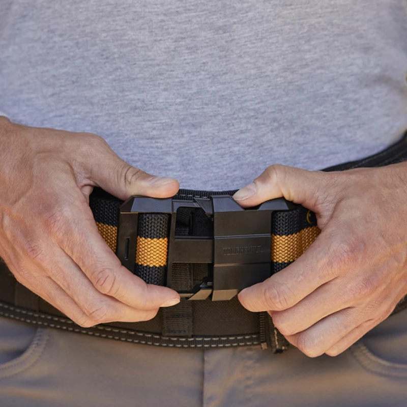 TOUGHBUILT TB-CT-41P Cintura imbottita Fibbia resistente/Supporto per la schiena Comoda cintura per attrezzi flessibile e regolabile