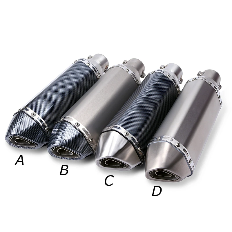 Universal Motorcycle EXHAUST Scooter Modified Muffler Escape Slip On CBR 125 250 CB400 CB600 Z750