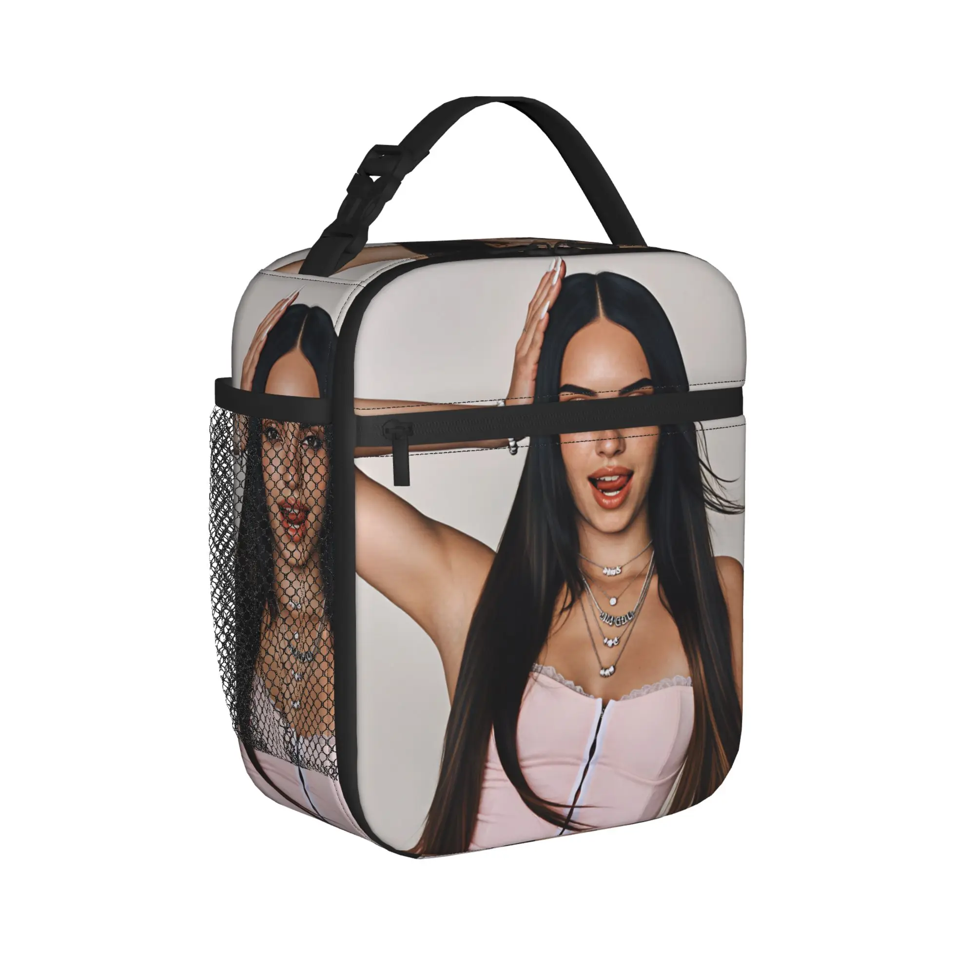 Katseyes Daniela Lunch Bag  Casual Lunch Box Outdoor Picnic Convenient Tote Food Bags For Adult Oxford Print Cooler Bag