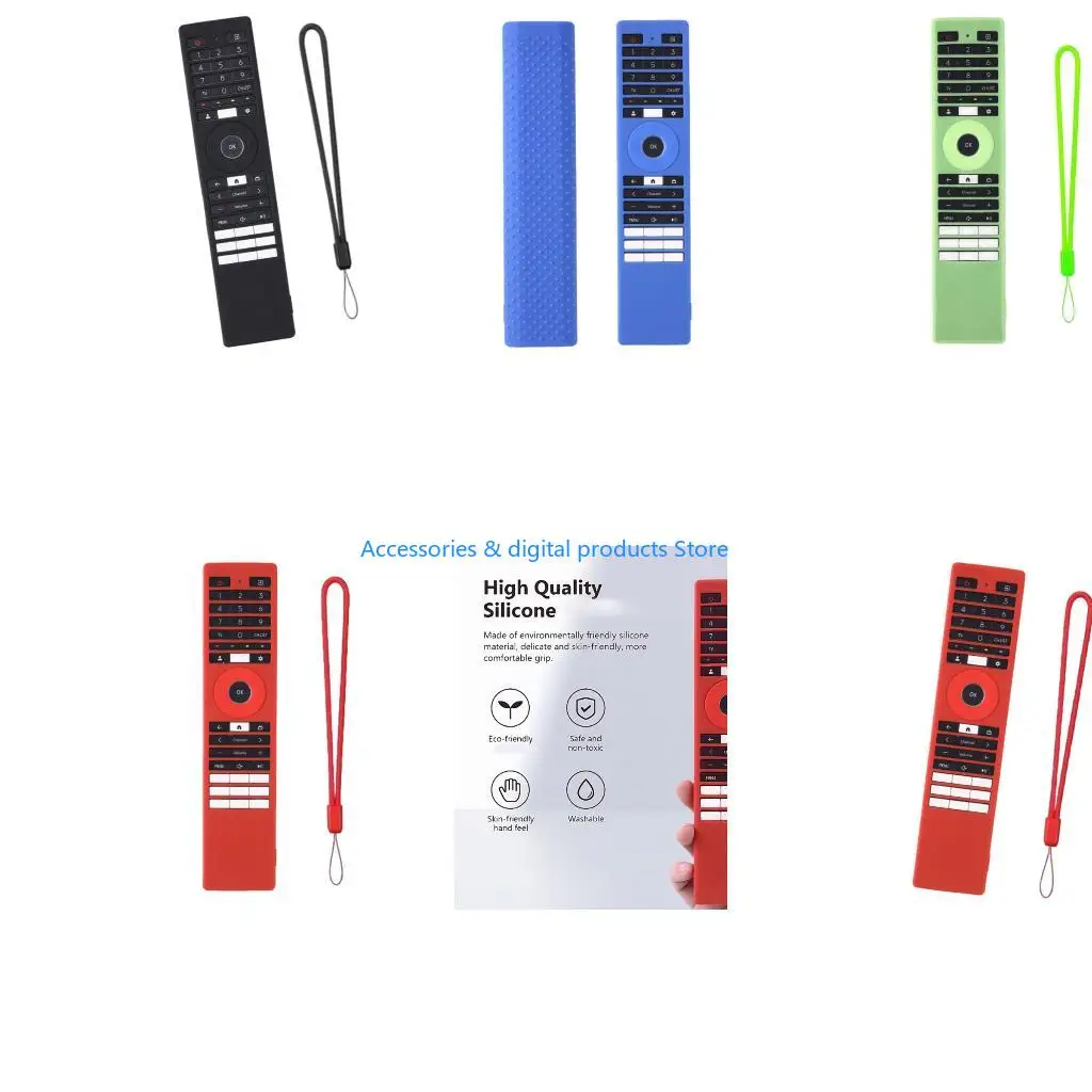 77JD Silicone Remote Case Shock Absorbing Structure Ergonomic Texture for ERF3A98T