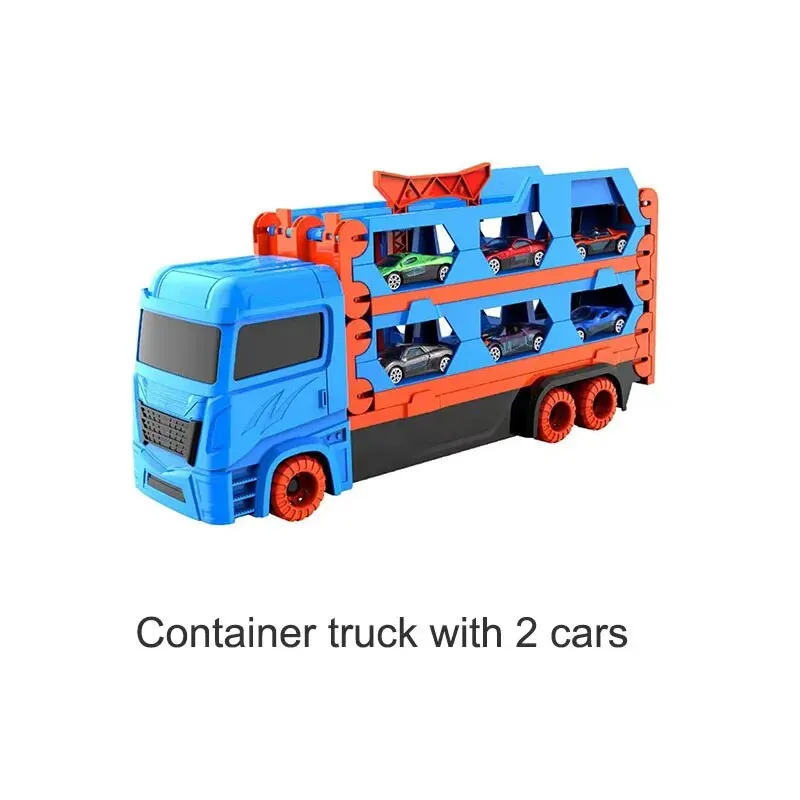 Children's Toy Deformation Catapult Truck Alloy Car Model Folding Storage Transport Vehicle Gifts