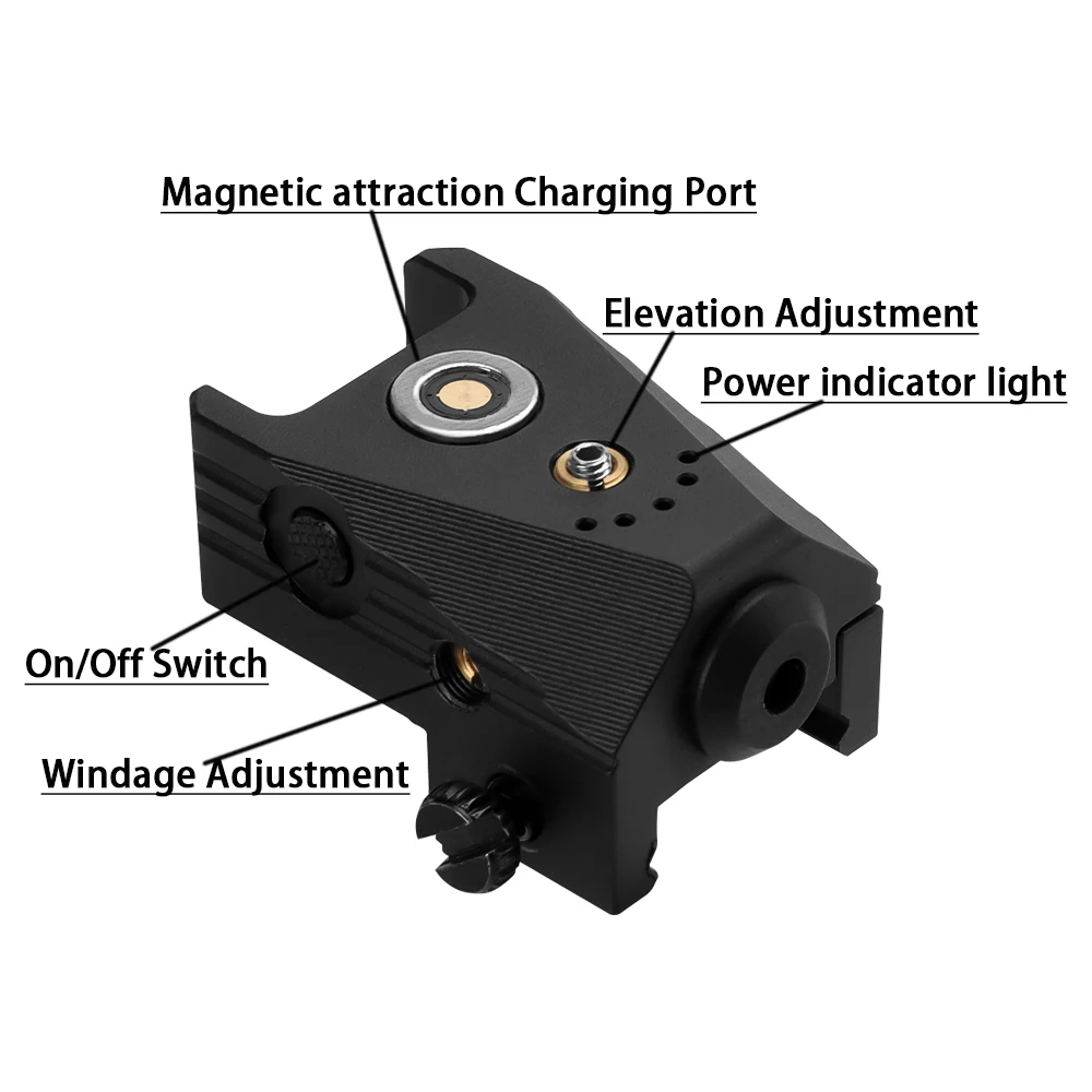 Tactical Training Laser Sight Training Hunting Red Green Blue Laser Training Bore Sight Dry Firing Practice Magnetic Charging