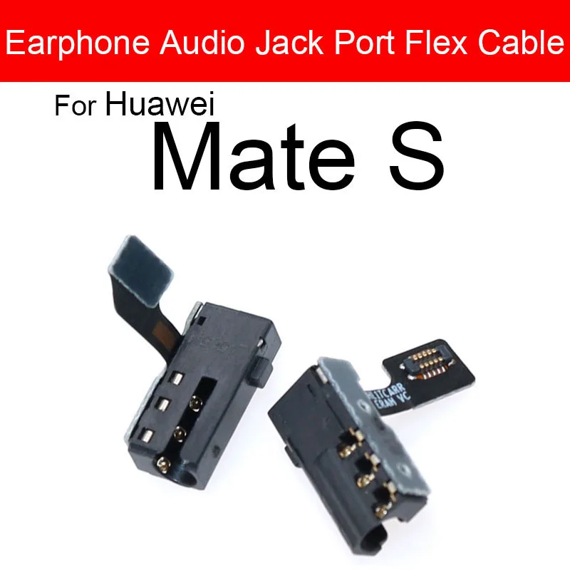 Audio Jack Flex Ribbon For Huawei Mate S 20X 7 8 9 10 20 30 Lite Pro Headphone Earphone Port Module Flex Cable Replacement Parts