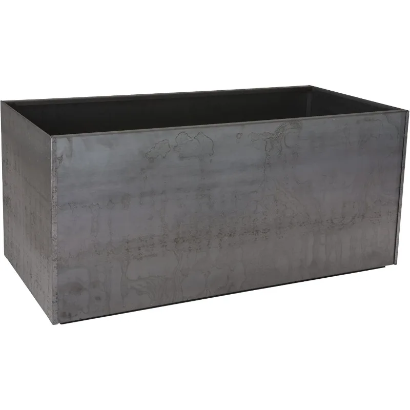 Corten Steel Trough Planter, 20" x 40" x 20"