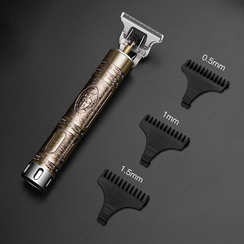 T Blade-cortadora de pelo de barbero profesional para hombres, Afeitadora eléctrica T9, recortadora de barba, máquina de corte inalámbrica, 0 MM