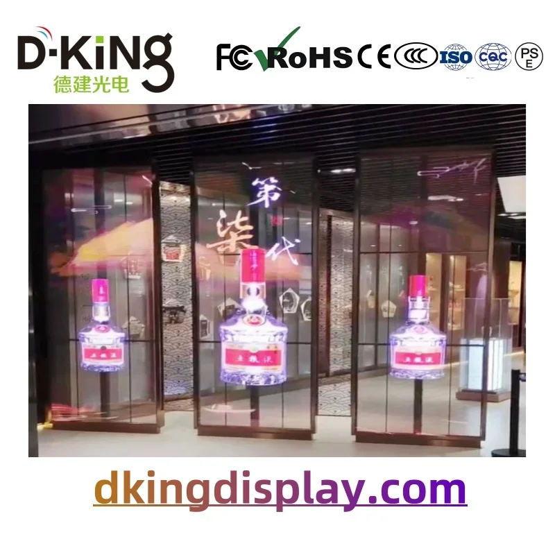 

HD 70% High Indoor Transparent LED Screen P3.9-7.8 Advertising Shopping Mall Window Glass LED Screen Video Wall Panel 500*1000mm