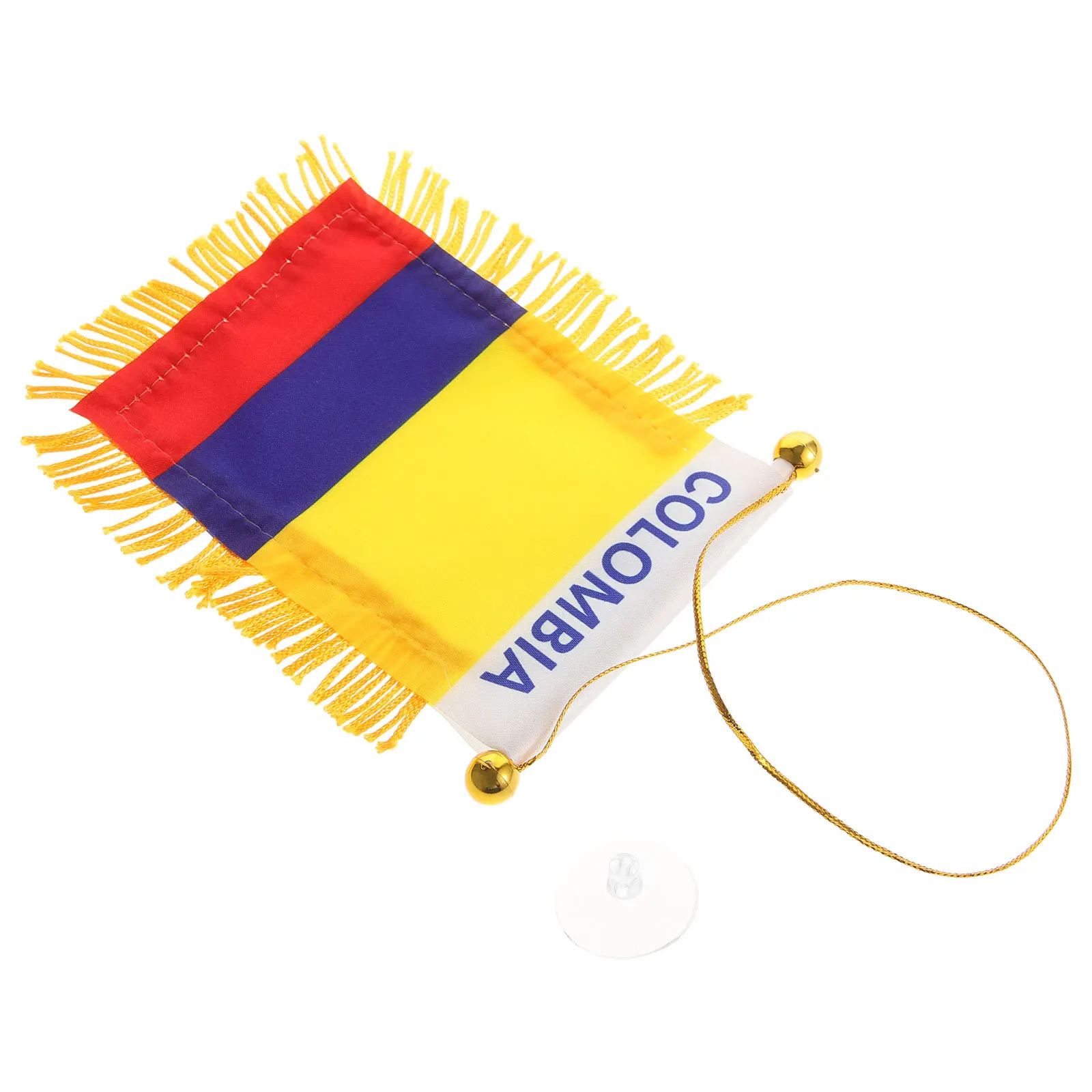 

Flag Hanging Car Rearview Mirror Decoration Durable Fade Resistant Hanging Tassel Car Charm Ornament Interior Accessories