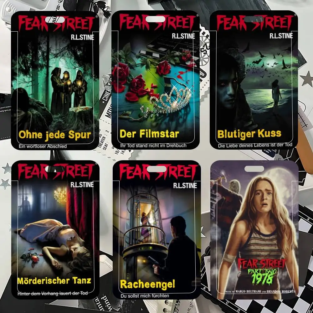 Porta Tarjetas de Identificación de la Película Fear Street, Correa para el Cuello, Colgante, Porta Credenciales, Lanyard, Llavero, Estuche para Credenciales de Trabajo, Regalo