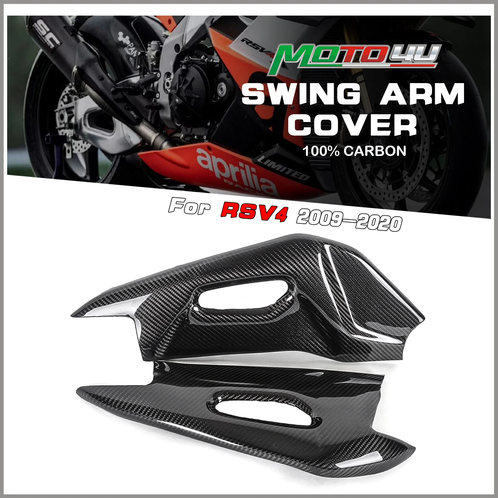 Carbon Motorcycle Swingarm Cover Guards Protectors For Aprilia RSV4 2009-2020 2010 2011 2012 2013 2014 2015 2016 2017 2018