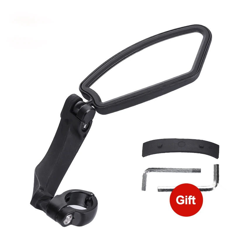 Bicycle Rearview Mirror 360 Rotation Adjustment For E-Bicycle Reflector Clear Wide Range Back Sight Rearview Left Right Mirror