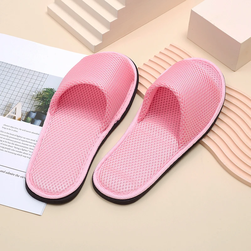 Mesh Slippers Multicolor Hotel Homestay Travel Mens Womens Indoor Eva Soft Bottom Slippers Open Toe Slippers Home Size 36-42