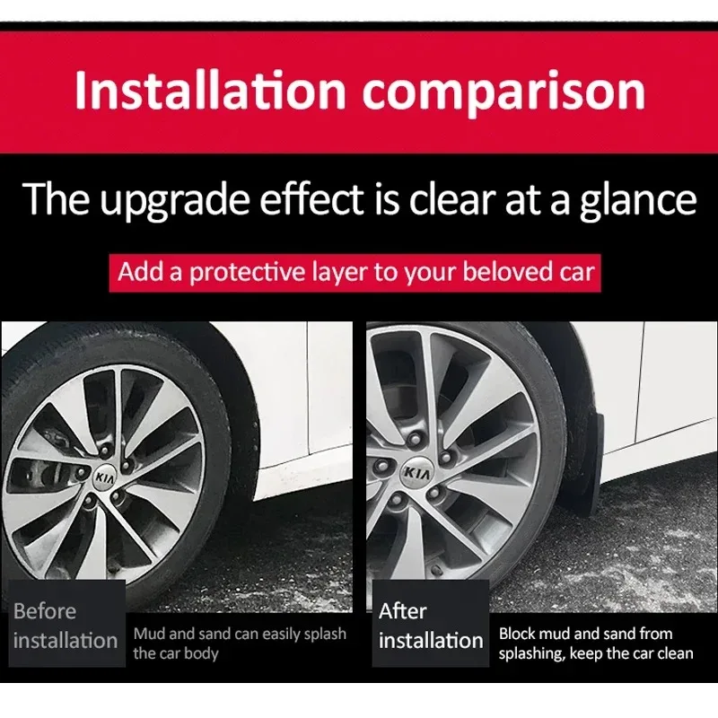 مصدات عجلة السيارة لـ Zeekr 001 2021 2022 2023 2024 2025 المضادة للتجمد مضيئة واقي الطين سبلاش الطين الجزء الخارجي اكسسوارات السيارات #3