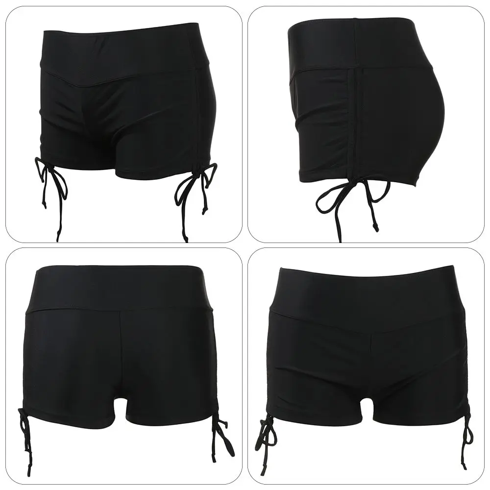 5 Sizes Fashion Womens Ladies Beach Pool Swim Shorts Boy Style Swimming Bikini Bottoms Swimwear Accessories