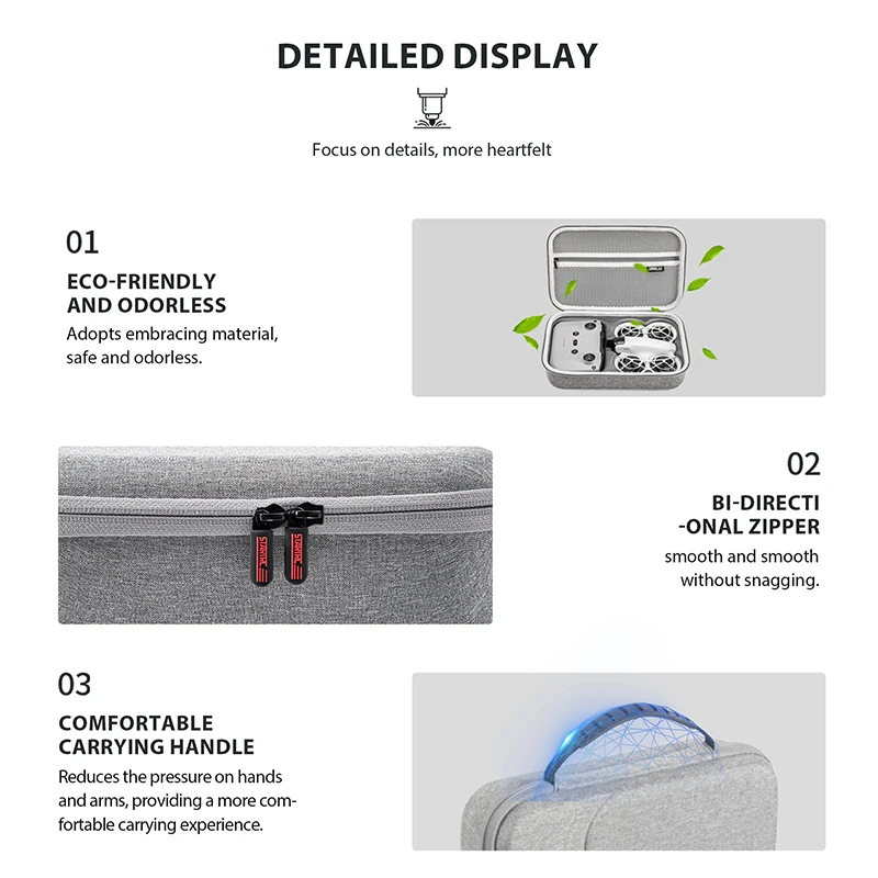 STARTRC Carrying Case Travel Shoulder Bag For DJI Neo Drone Accessories Storage Bag PU Portable Handbag Box