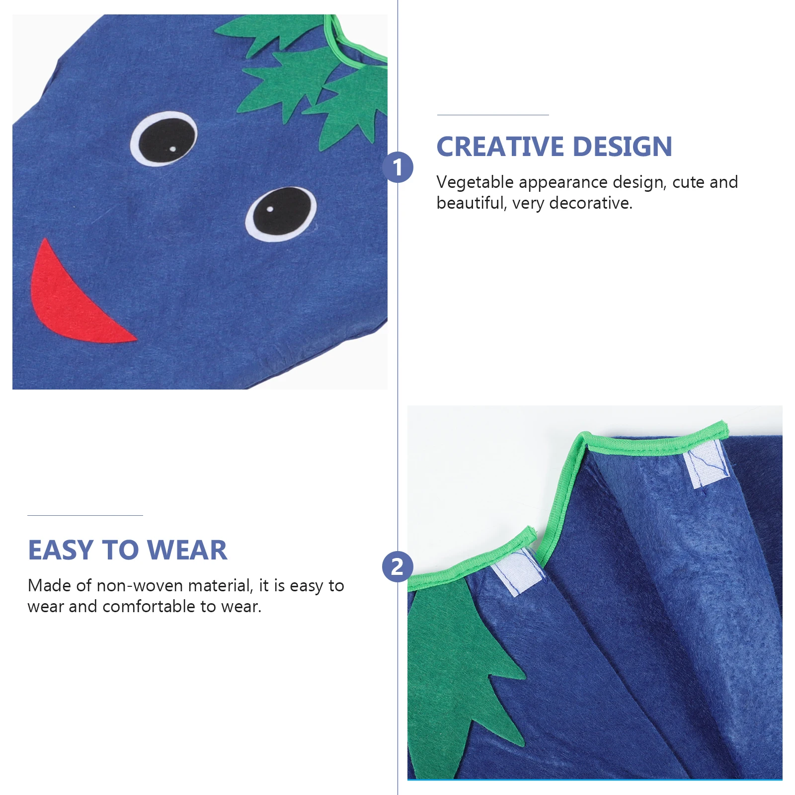 Vegetable Costume Kids Dress up Flowers Plants Clothing Toddler Party Cosplay Kit Stage Performance Festive Masquerade Carnival